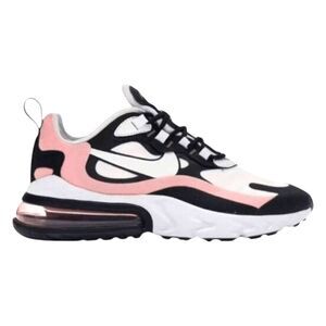 NIKE Air Max 270 React 'Black White Bleached Coral' Running Shoes Size 11